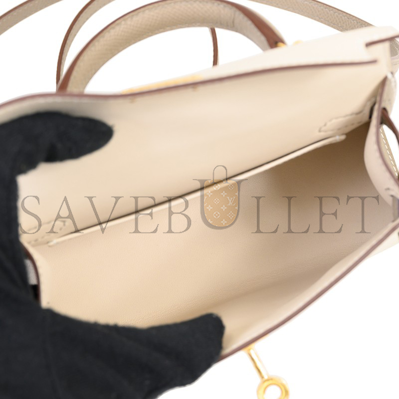 H**me5 mini kelly epsom gold hardware (19*12*5.5cm)